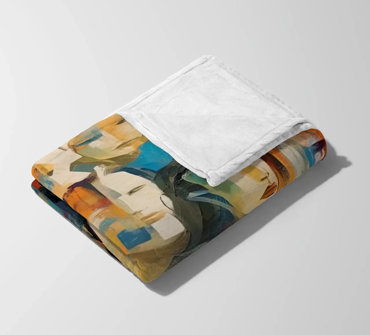 Volti astratti coperta in pile da Imagine