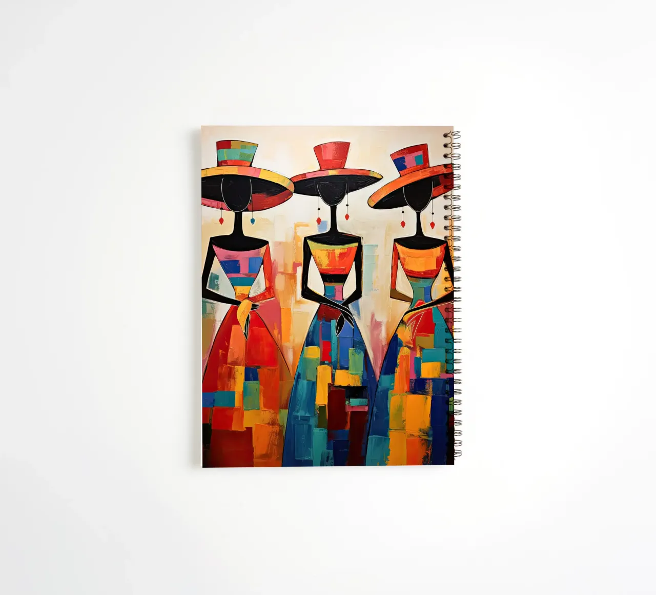 Ladies with hats spiral notebook by Imagine