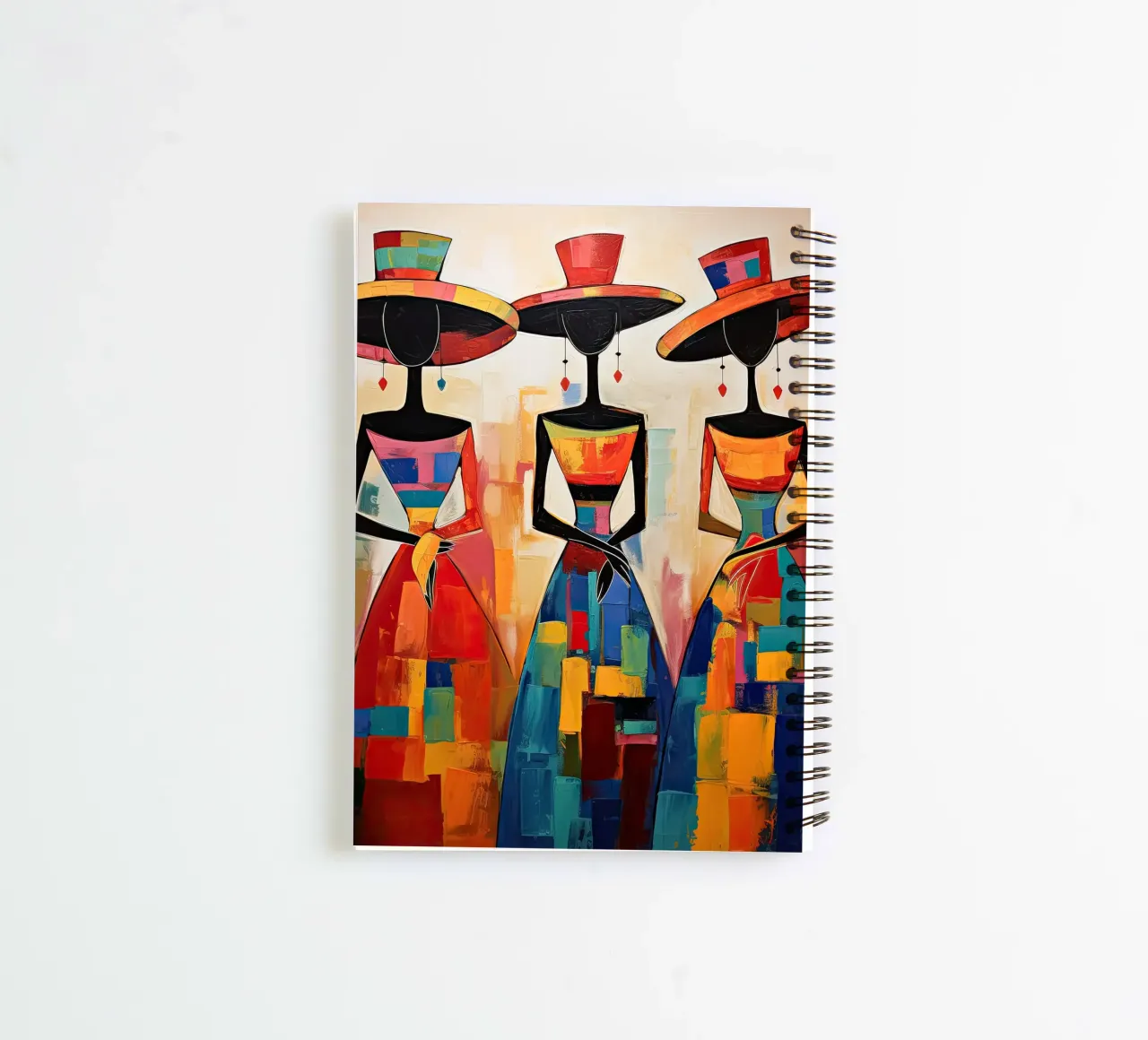 Ladies with hats spiral notebook by Imagine