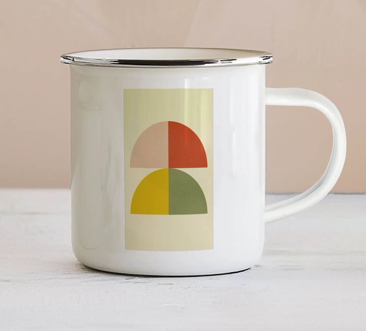 Quarters tazza in smalto da daylight design studio