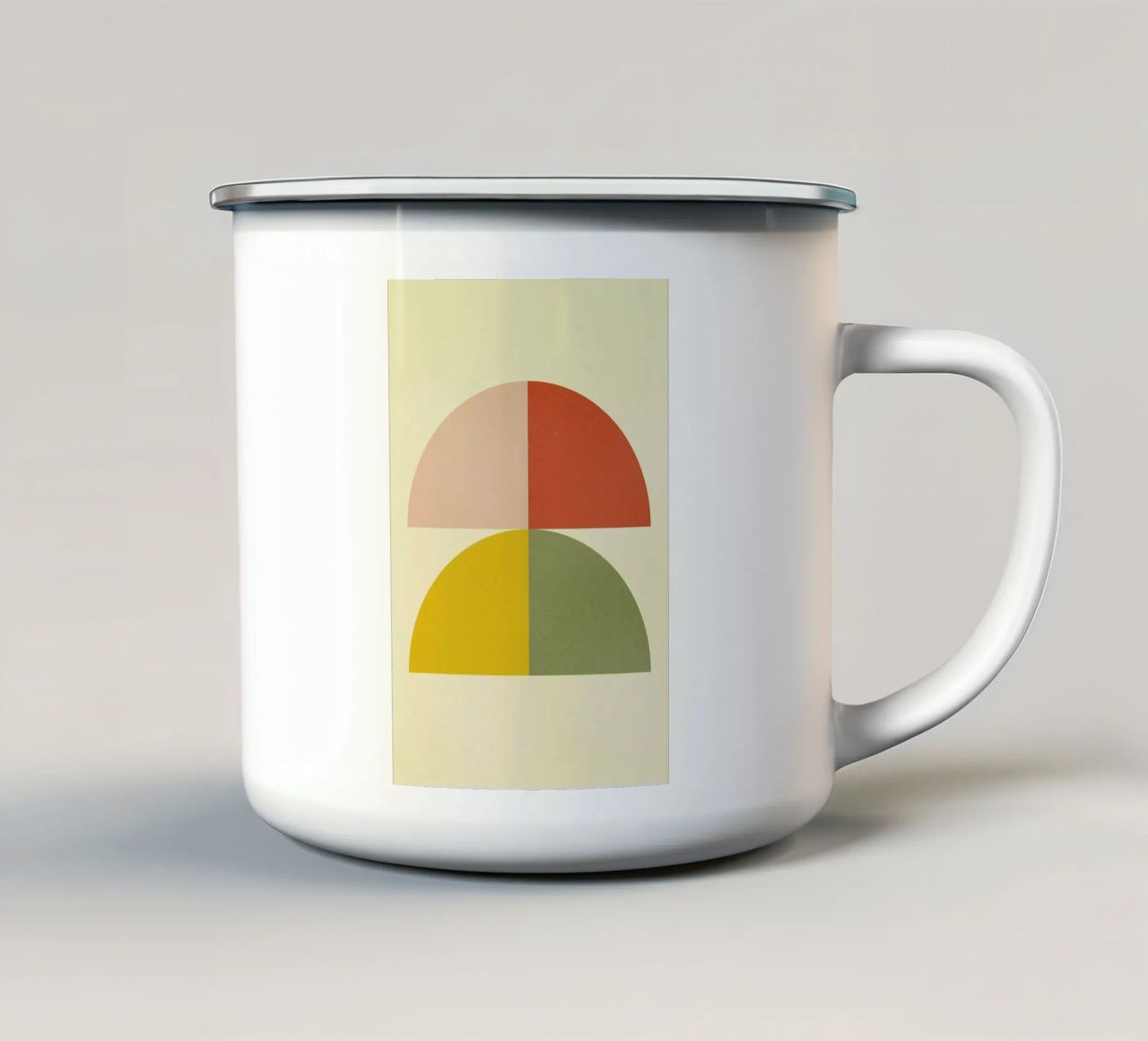 Quarters tazza in smalto da daylight design studio