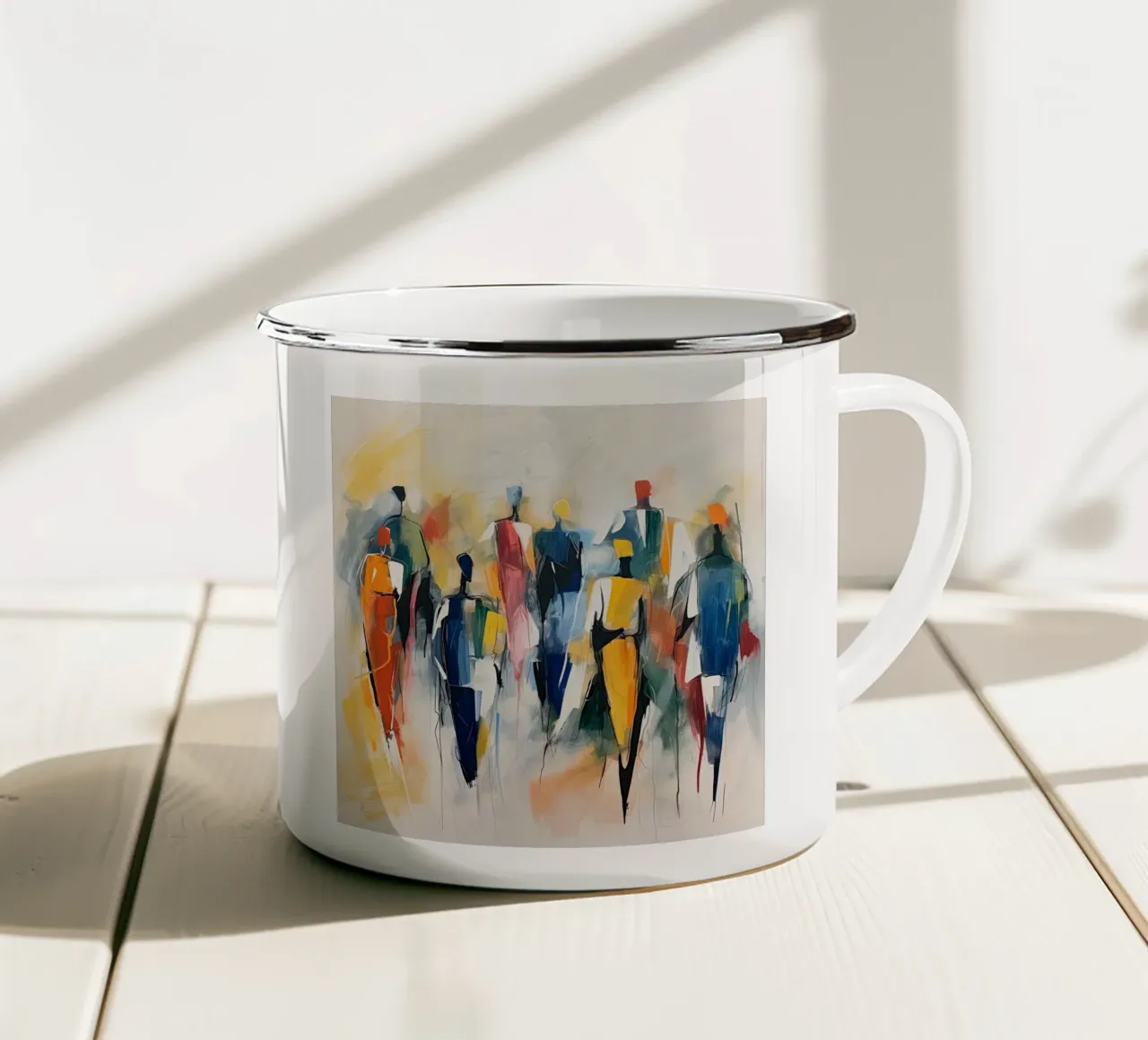 Mensas astratto tazza in smalto da Imagine