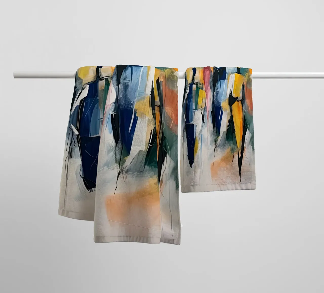 Mensen abstract Handtuch von Imagine