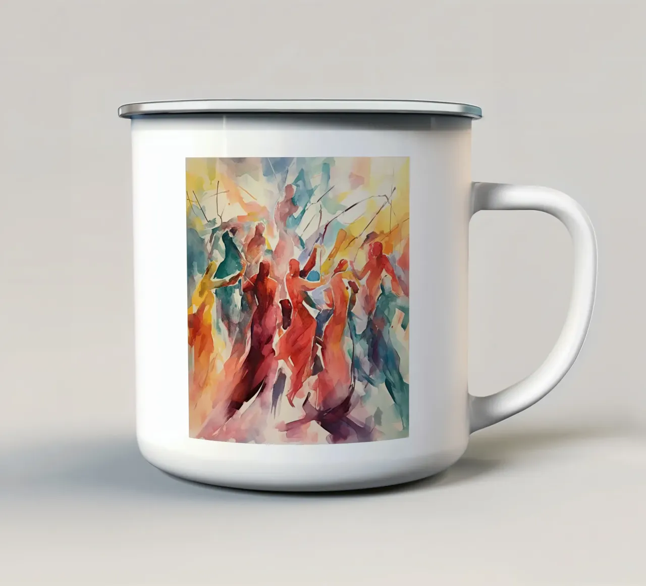 Mensas astratto tazza in smalto da Imagine
