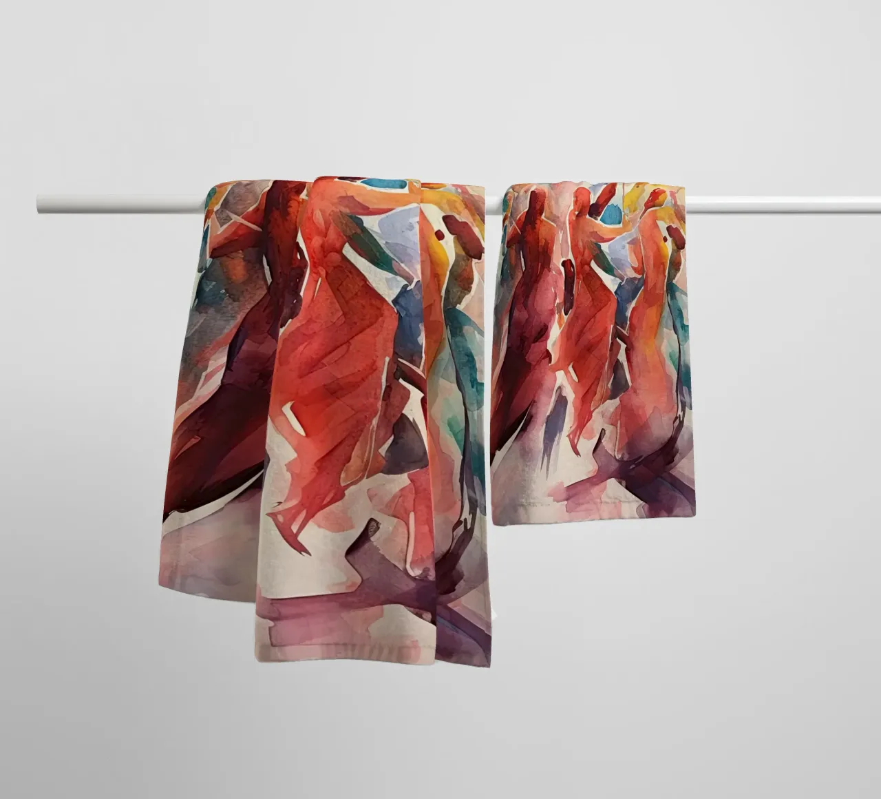 Mensen abstract Handtuch von Imagine