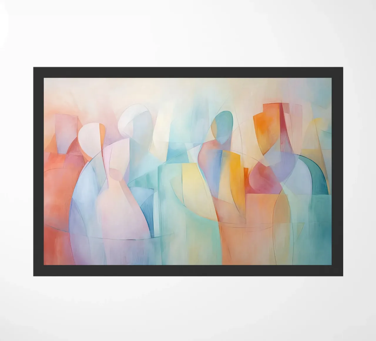 Persone in colori pastello zerbino da Imagine