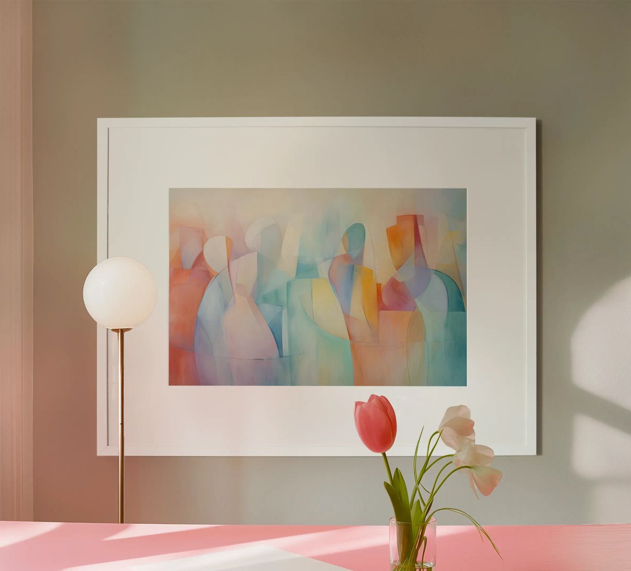 Persone in colori pastello poster da Imagine