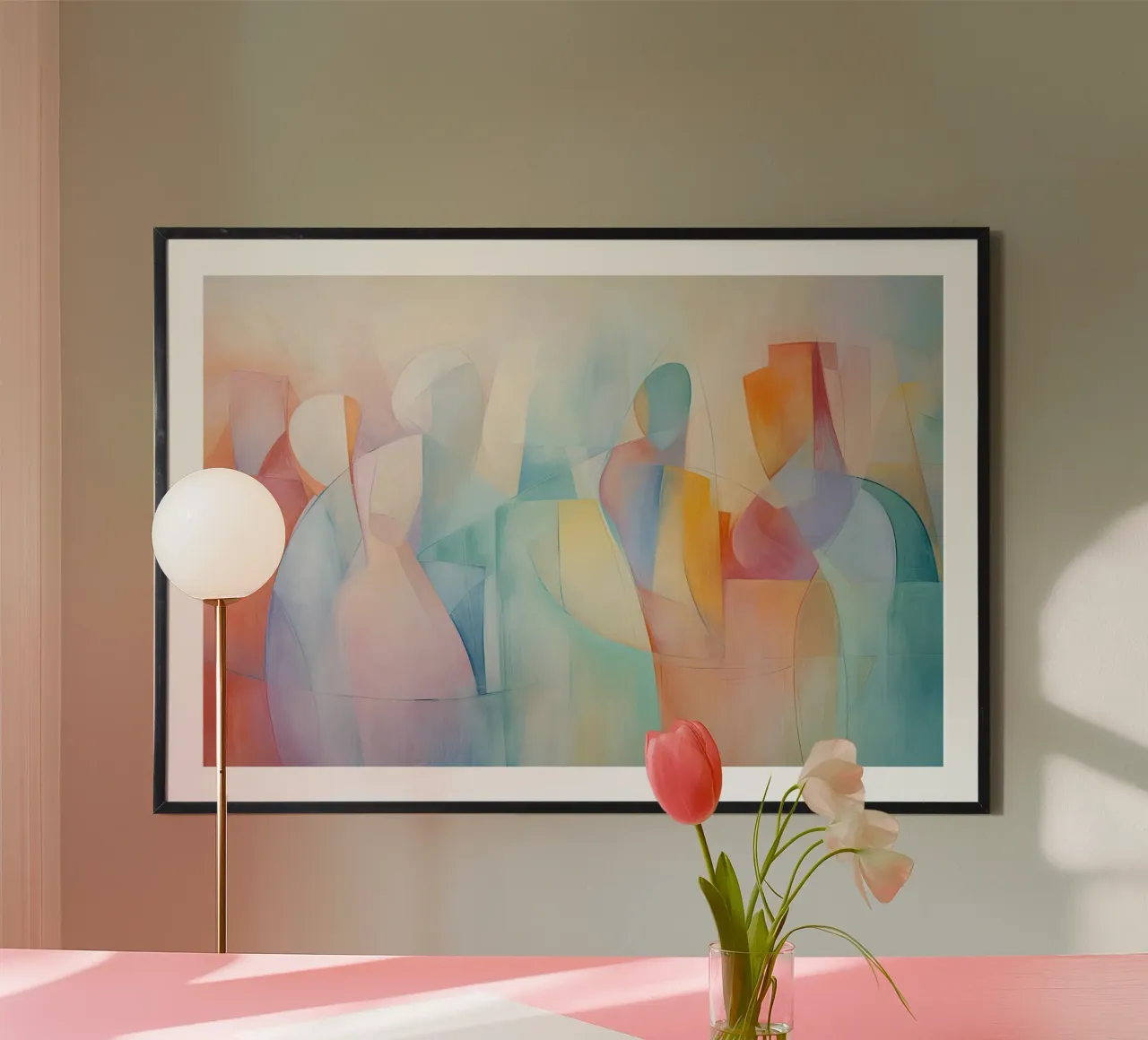 Persone in colori pastello poster da Imagine