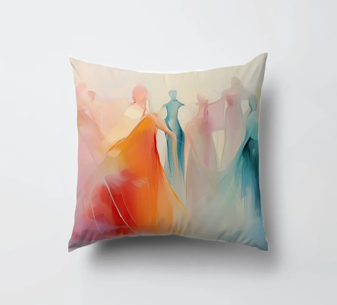 Abstract form decorative cushion by Imagine
