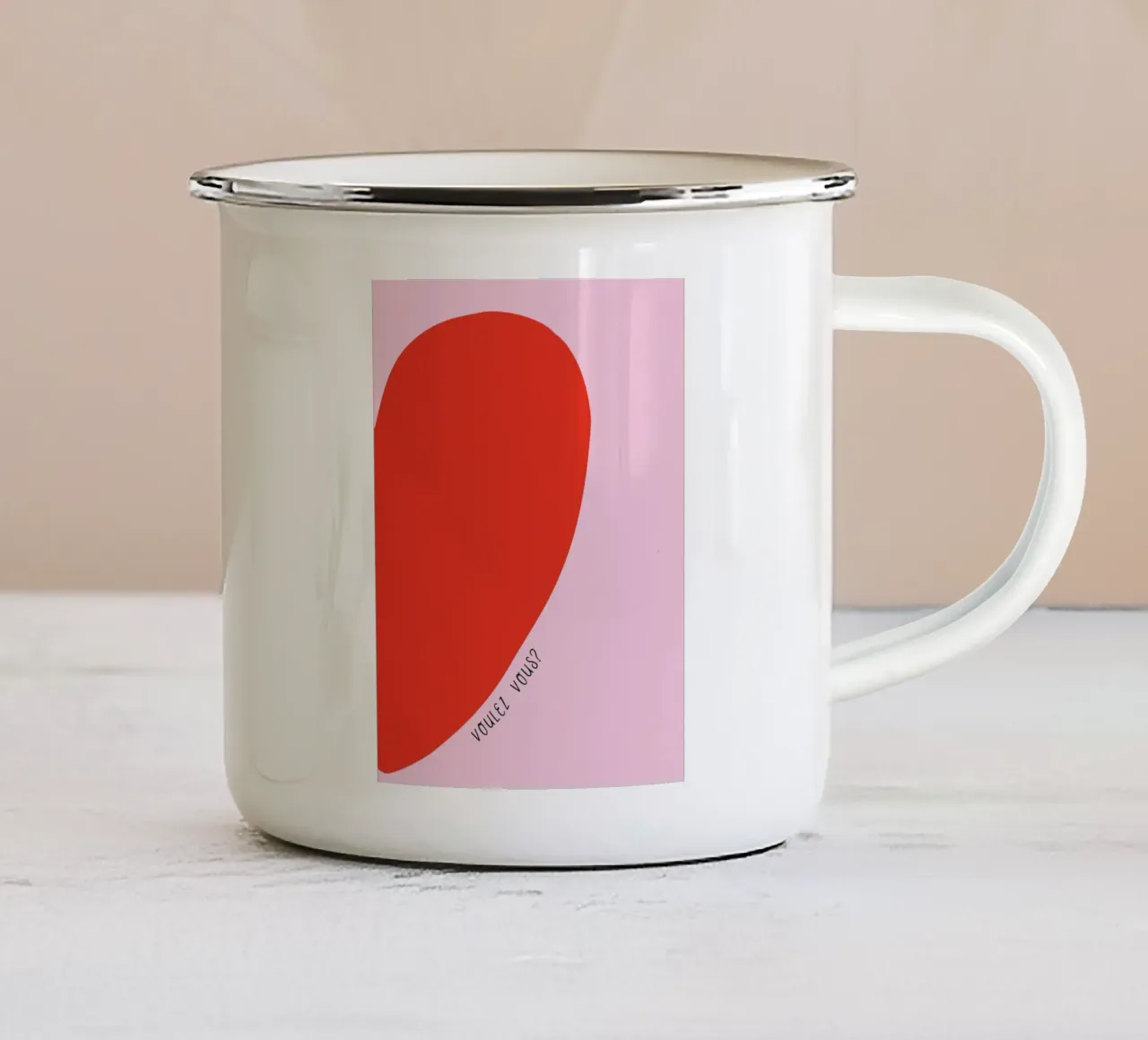 Voulez vous? tazza in smalto da Ohkimiko