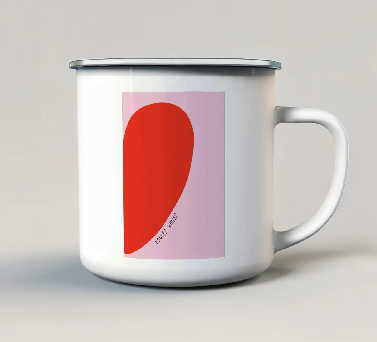 Voulez vous? tazza in smalto da Ohkimiko