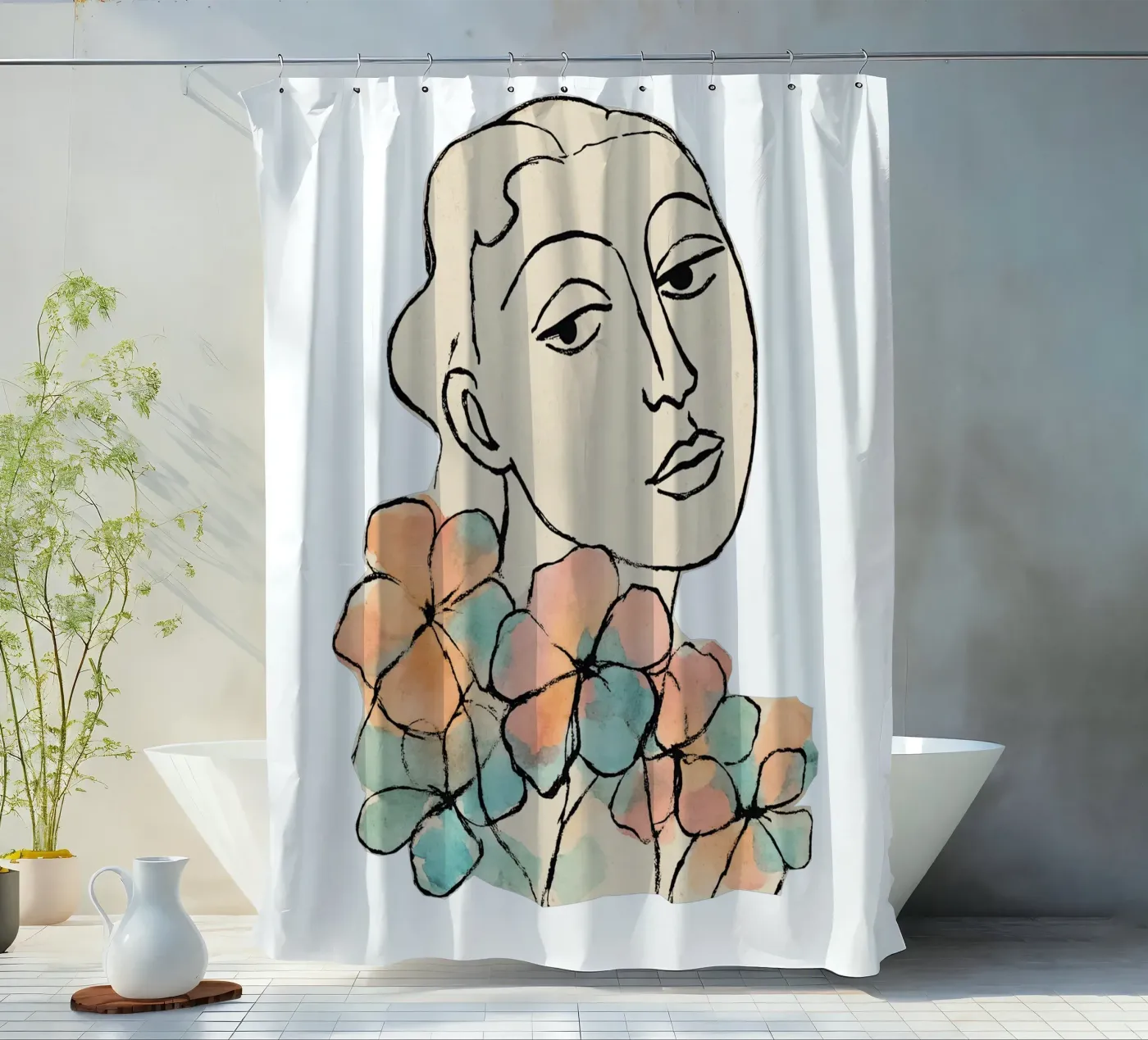 Tender Pause (Without Background) Duschvorhang von treechild