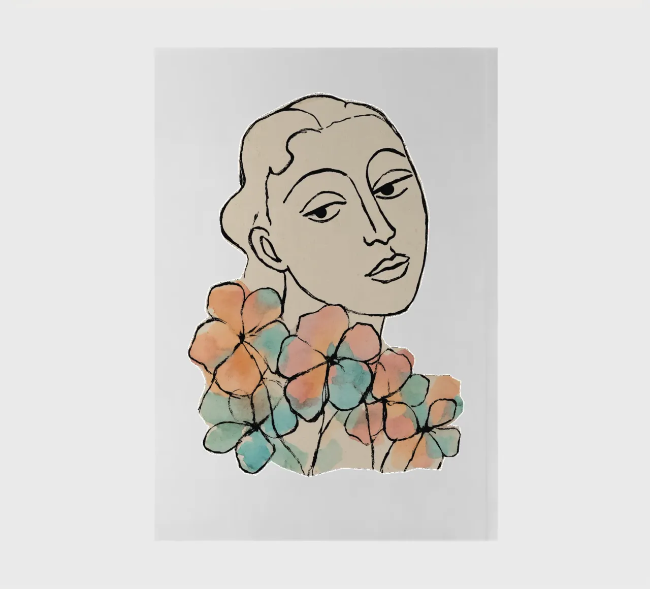 Tender Pause (Without Background) notebook by treechild