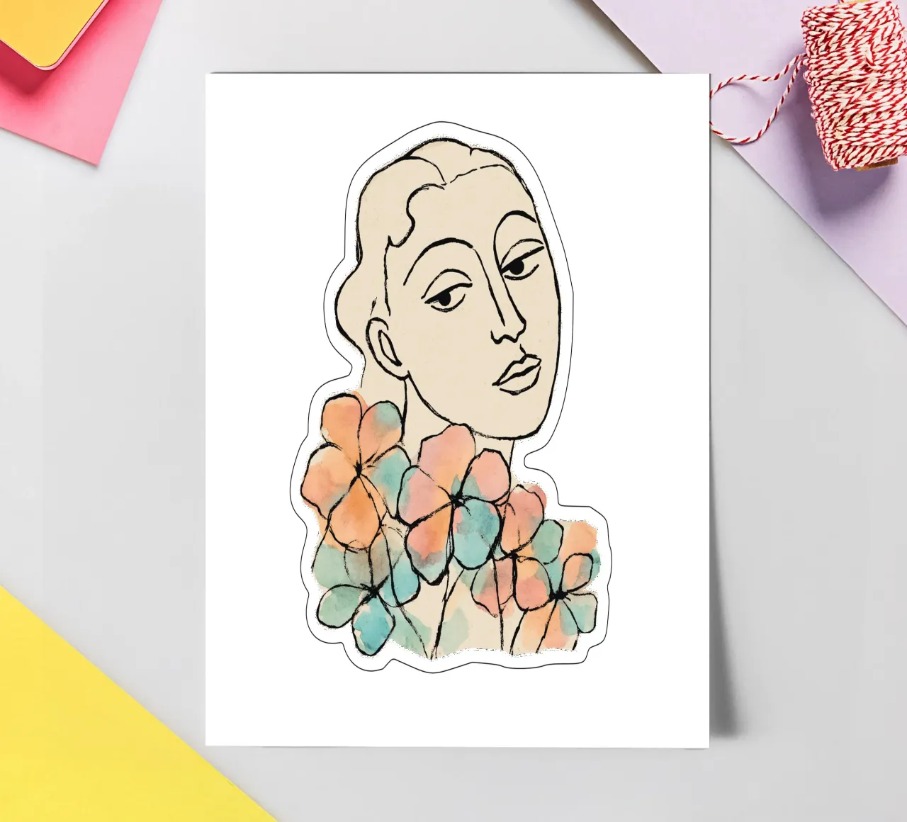 Tender Pause (Without Background) sticker sheet by treechild