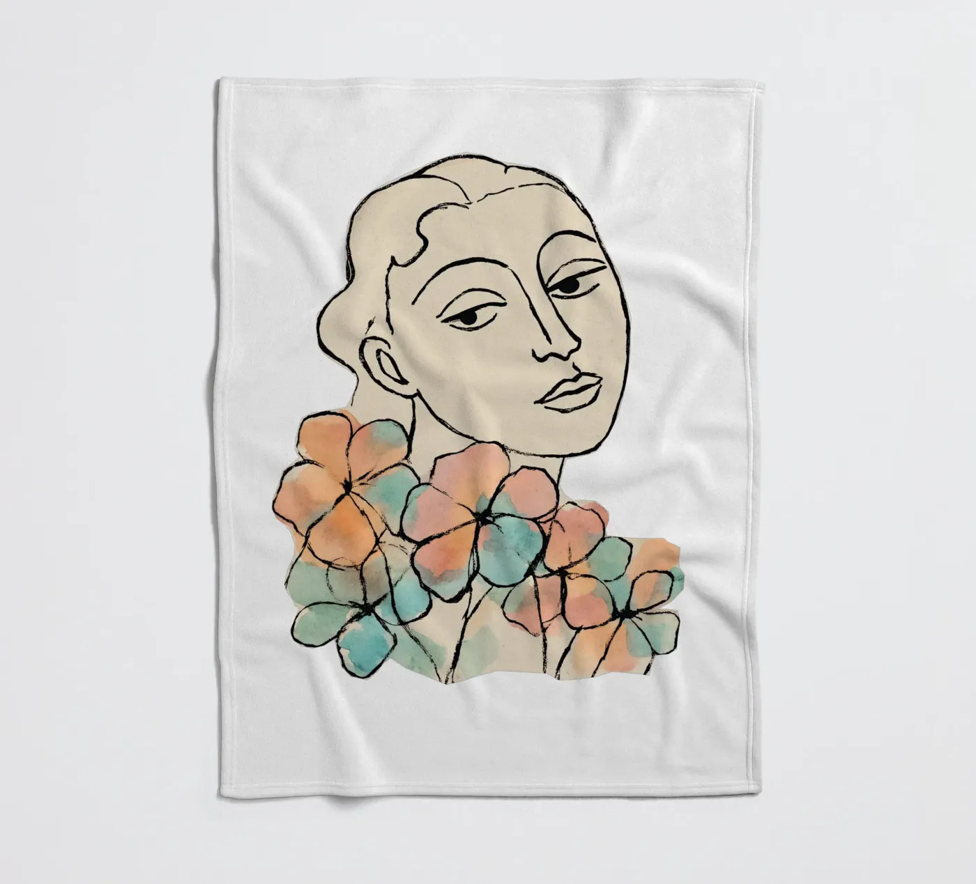 Tender Pause (Without Background) plaid polaire de treechild