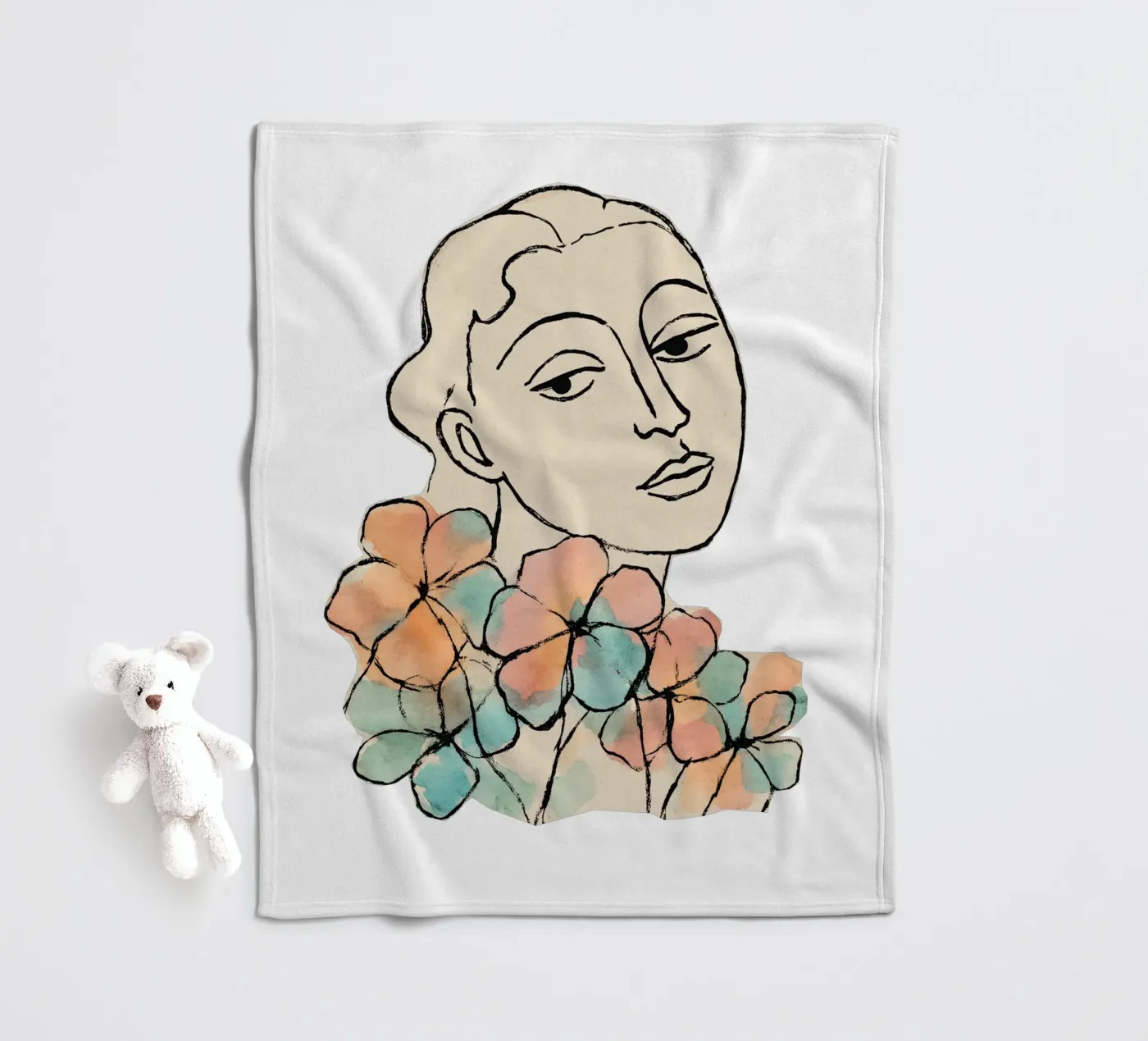 Tender Pause (Without Background) plaid polaire de treechild