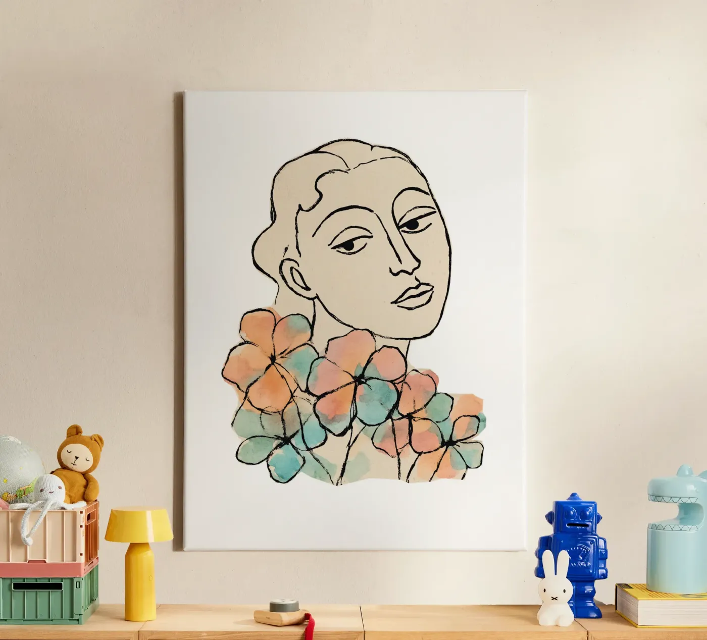 Tender Pause (Without Background) canvas van treechild