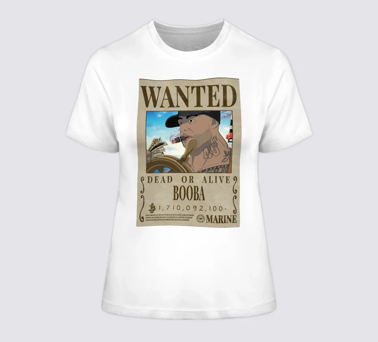 wanted booba women's fitted t-shirt by Collins Shop