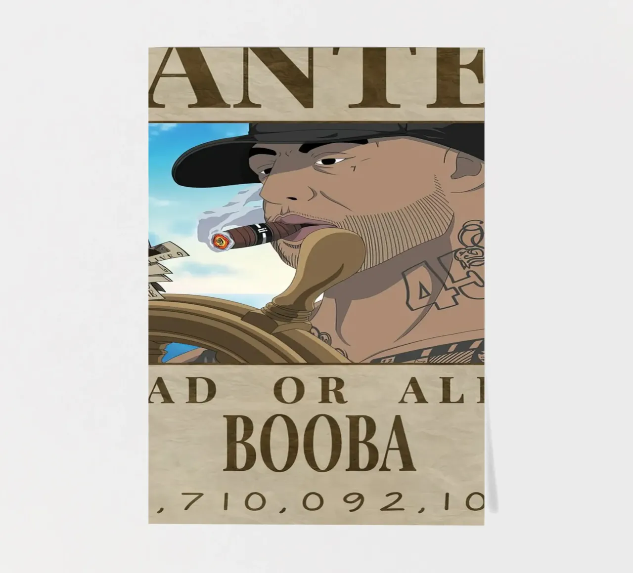 wanted booba sticker sheet by Collins Shop