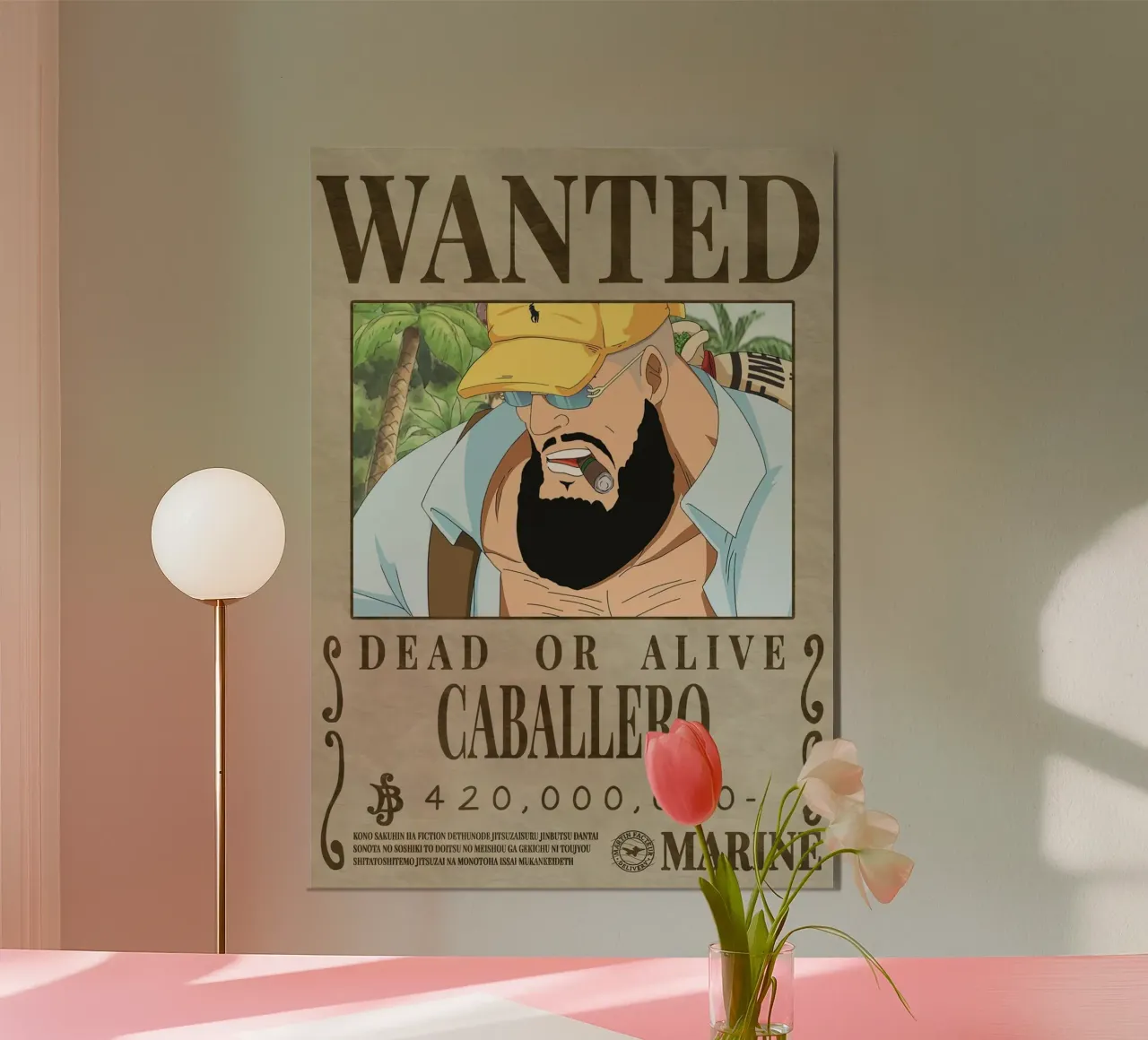 ricercato caballero poster con telaio in alluminio da Collins Shop