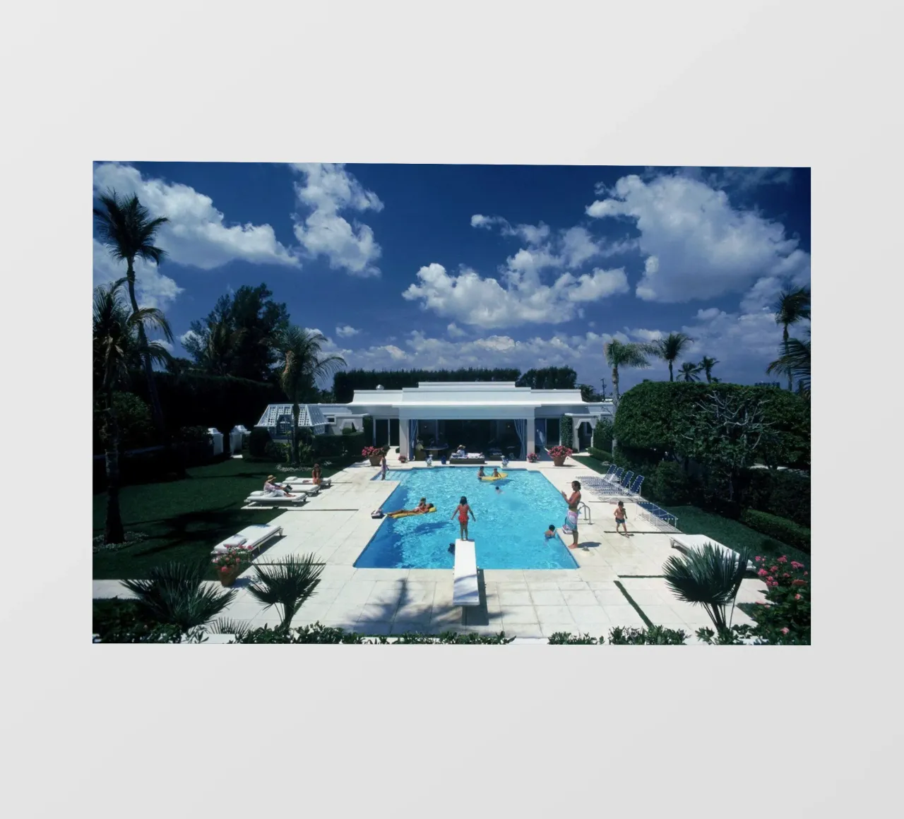 Pool In Palm Beach pvc cover by Popo Photograph