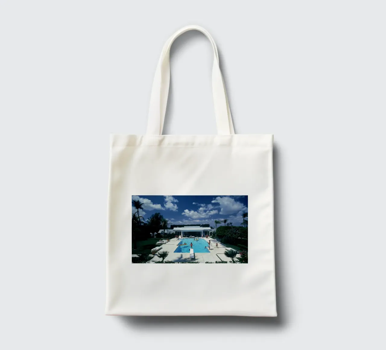 Pool In Palm Beach tote bag by Popo Photograph