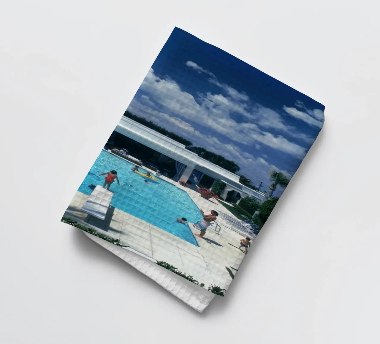 Piscine à Palm Beach torchon de Popo Photograph