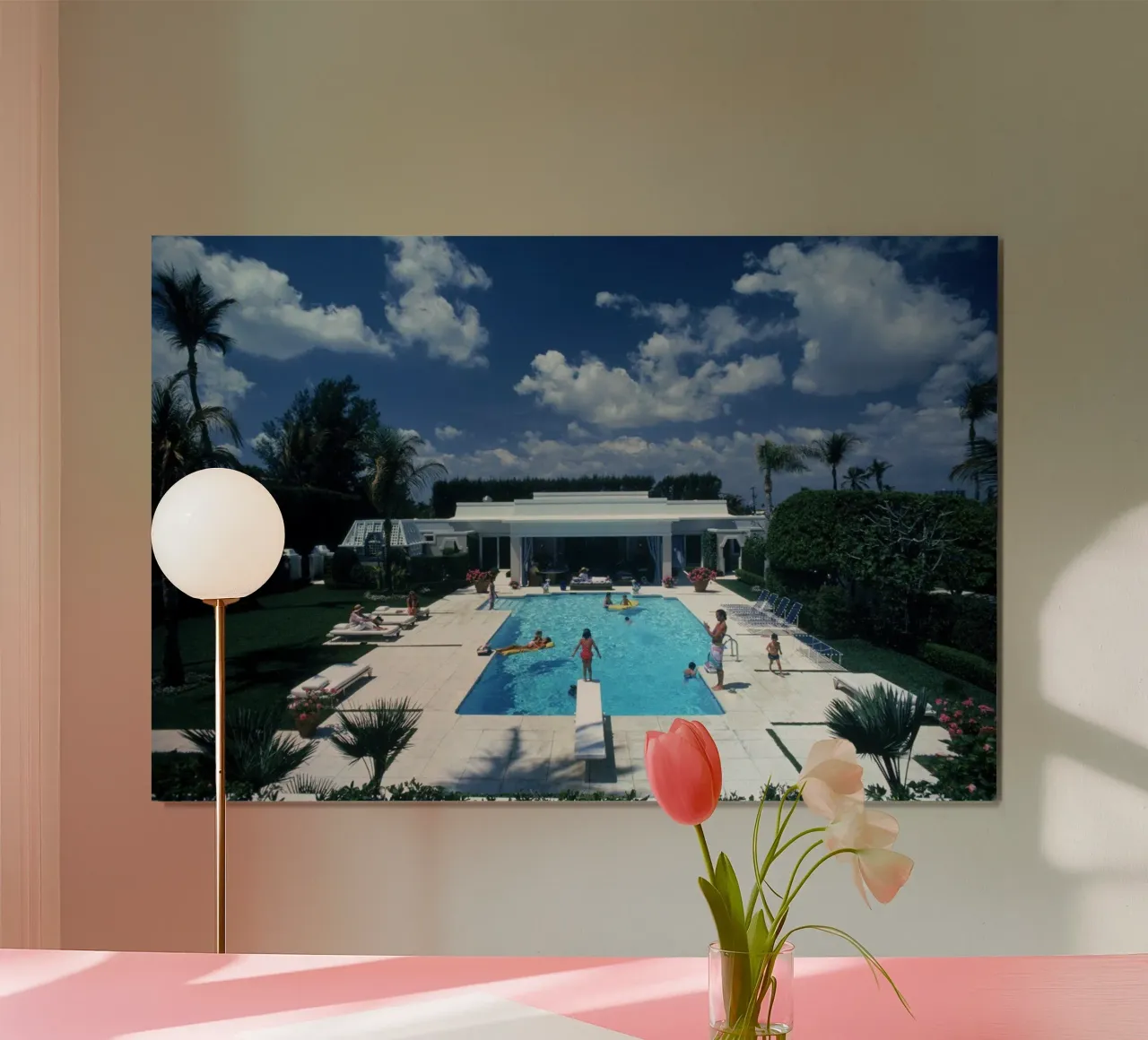 Piscina a Palm Beach poster da Popo Photograph