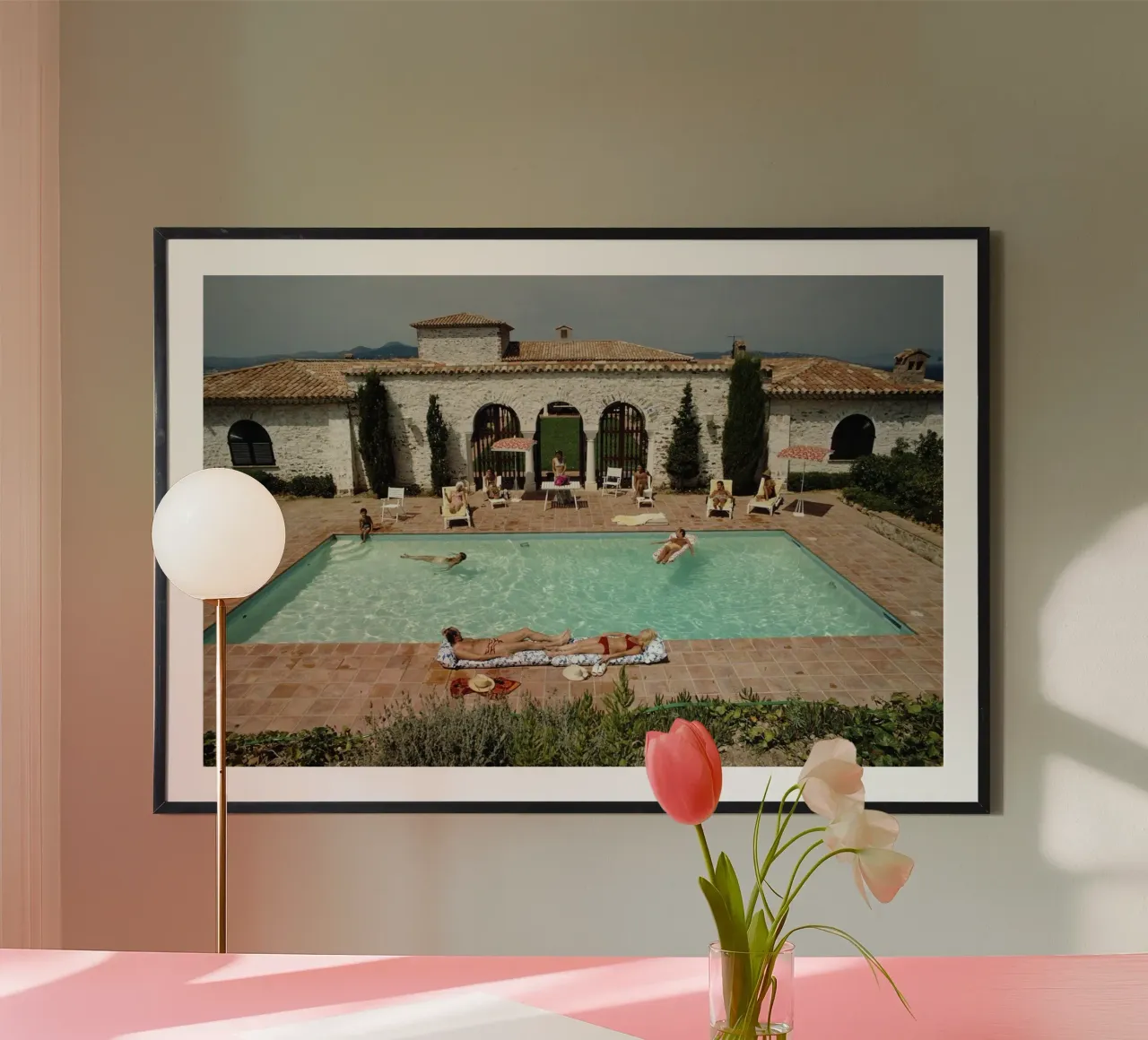 Spiaggia di Saint Tropez poster da Popo Photograph