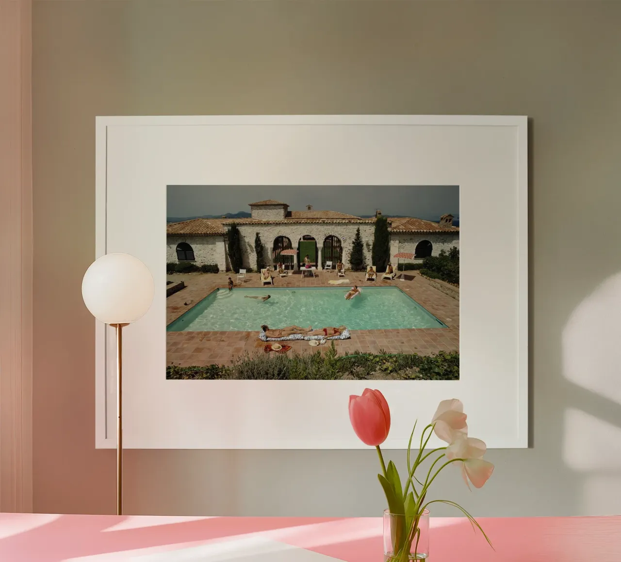 Spiaggia di Saint Tropez poster da Popo Photograph