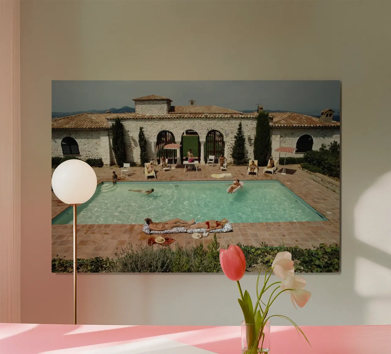 Spiaggia di Saint Tropez poster da Popo Photograph
