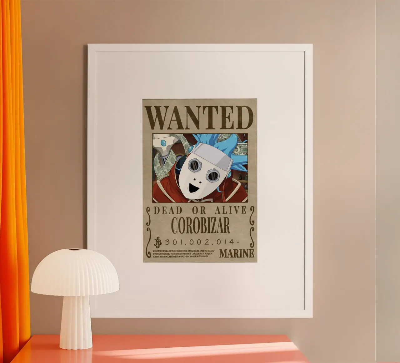 ricercato corobizar poster con telaio in plastica da Collins Shop
