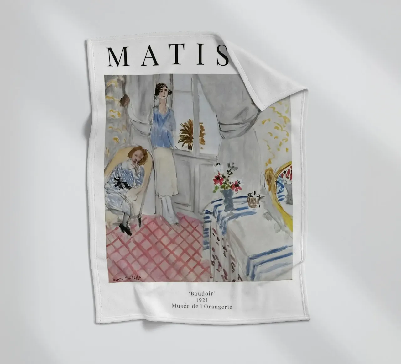 Henri Matisse - Boudoir - Ausstellungsplakat Fleecedecke von Perdana shop