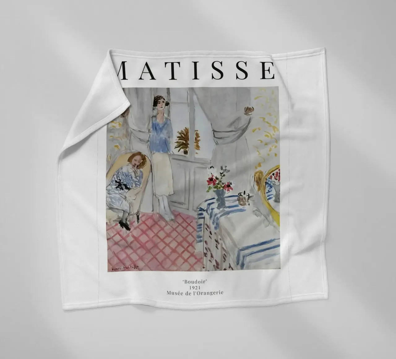 Henri Matisse - Boudoir - Ausstellungsplakat Fleecedecke von Perdana shop
