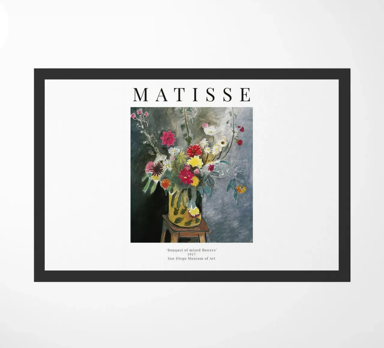 Henri Matisse - Bouquet di fiori misti - Mostra zerbino da Perdana shop