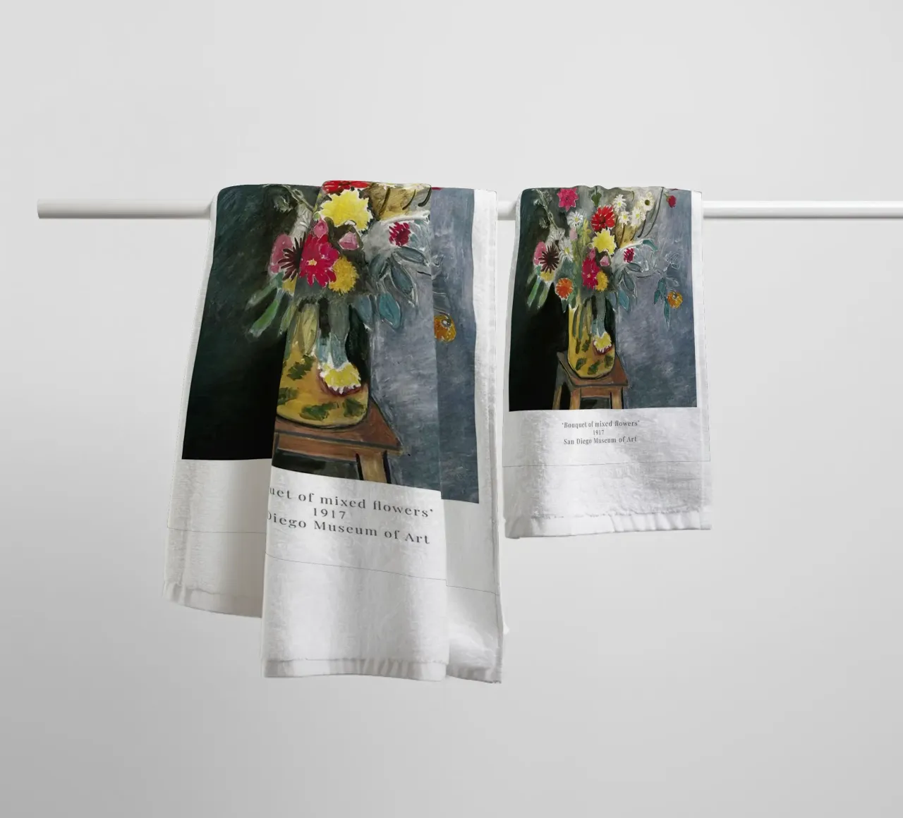 Henri Matisse - Bouquet di fiori misti - Mostra asciugamano da bagno da Perdana shop