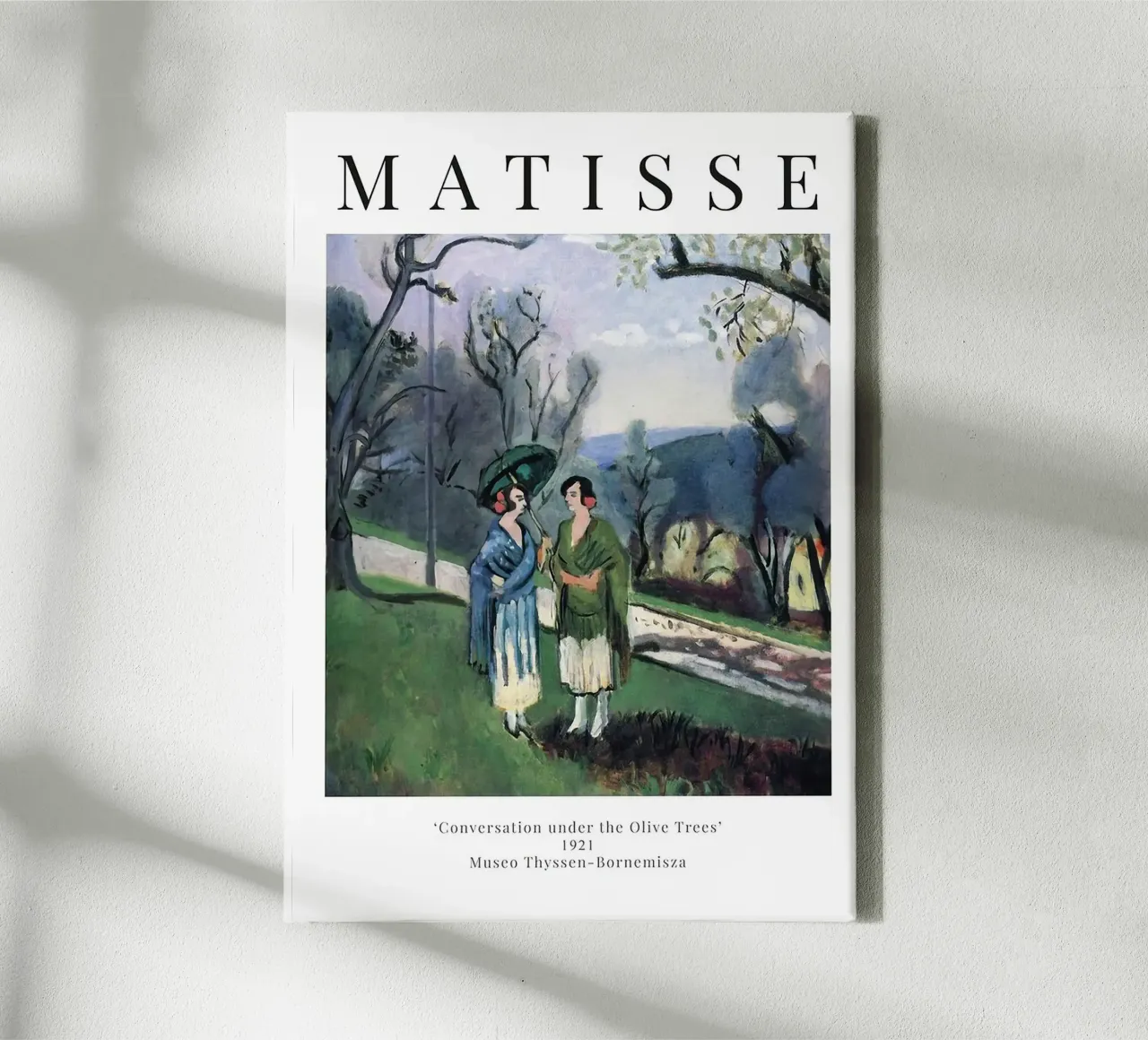 Henri Matisse - Conversazione sotto gli ulivi tela con Cornice a cassetta da Perdana shop