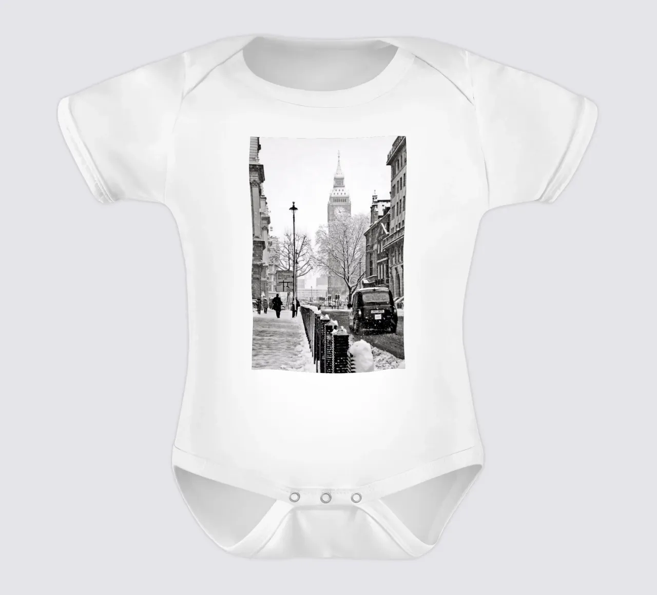 big ben winter short-sleeve baby romper by phillipp veisenberg