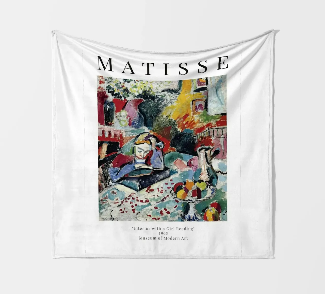 Henri Matisse - Interno con ragazza che legge coperta in pile da Perdana shop