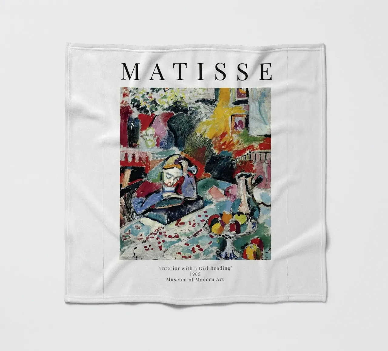Henri Matisse - Interno con ragazza che legge coperta in pile da Perdana shop