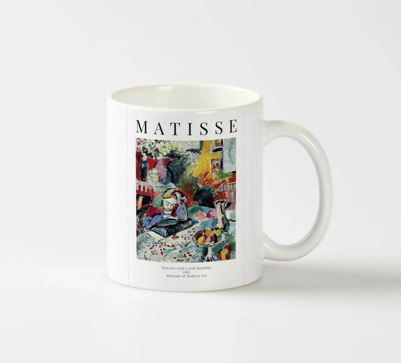 Henri Matisse - Interno con ragazza che legge tazza in ceramica da Perdana shop