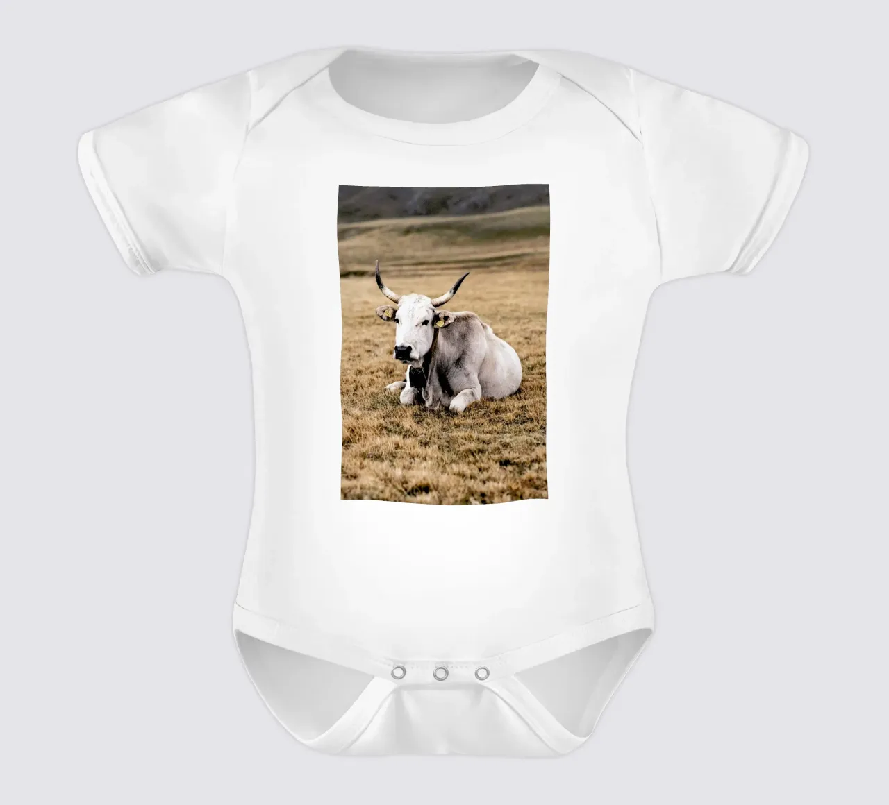 Pasture body neonato maniche corte da Natural Kingdom