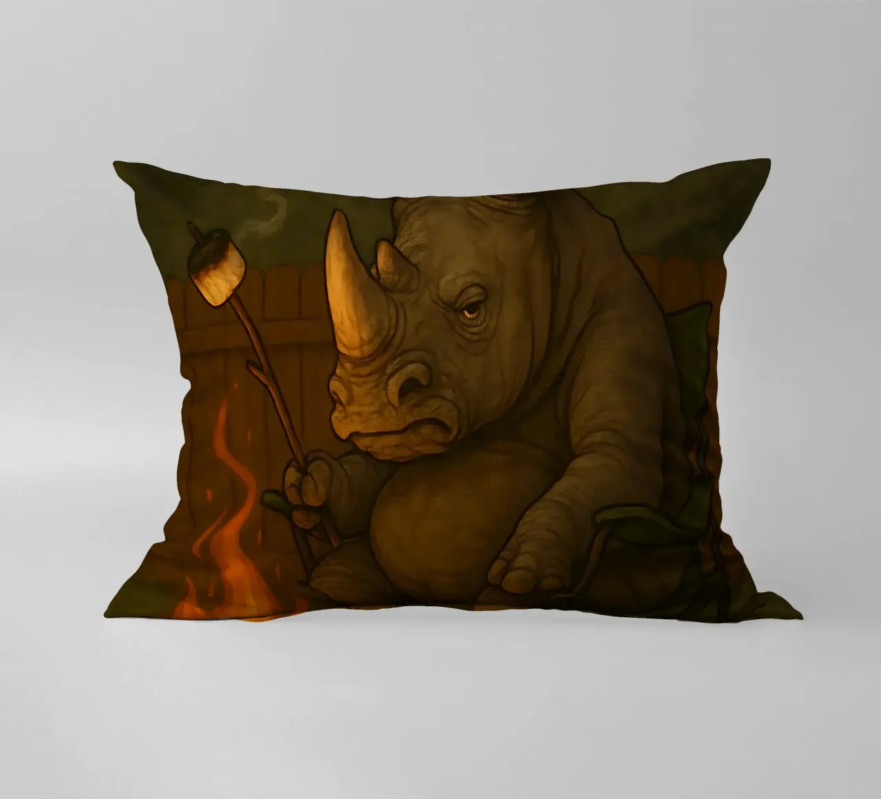 Funny Rhino Meme cuscino da Funny Humor Art
