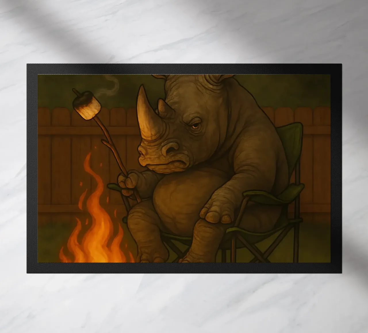Funny Rhino Meme zerbino da Funny Humor Art