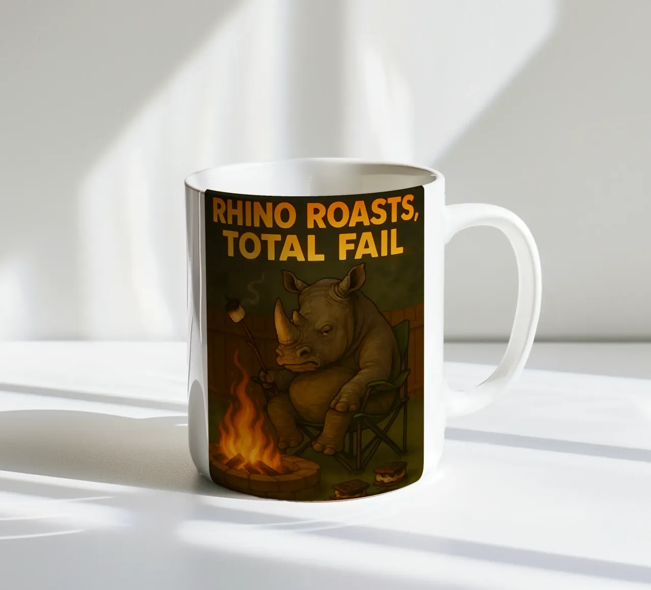 Funny Rhino Meme tazza in ceramica da Funny Humor Art