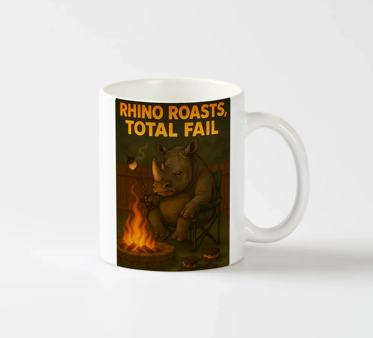 Funny Rhino Meme tazza in ceramica da Funny Humor Art
