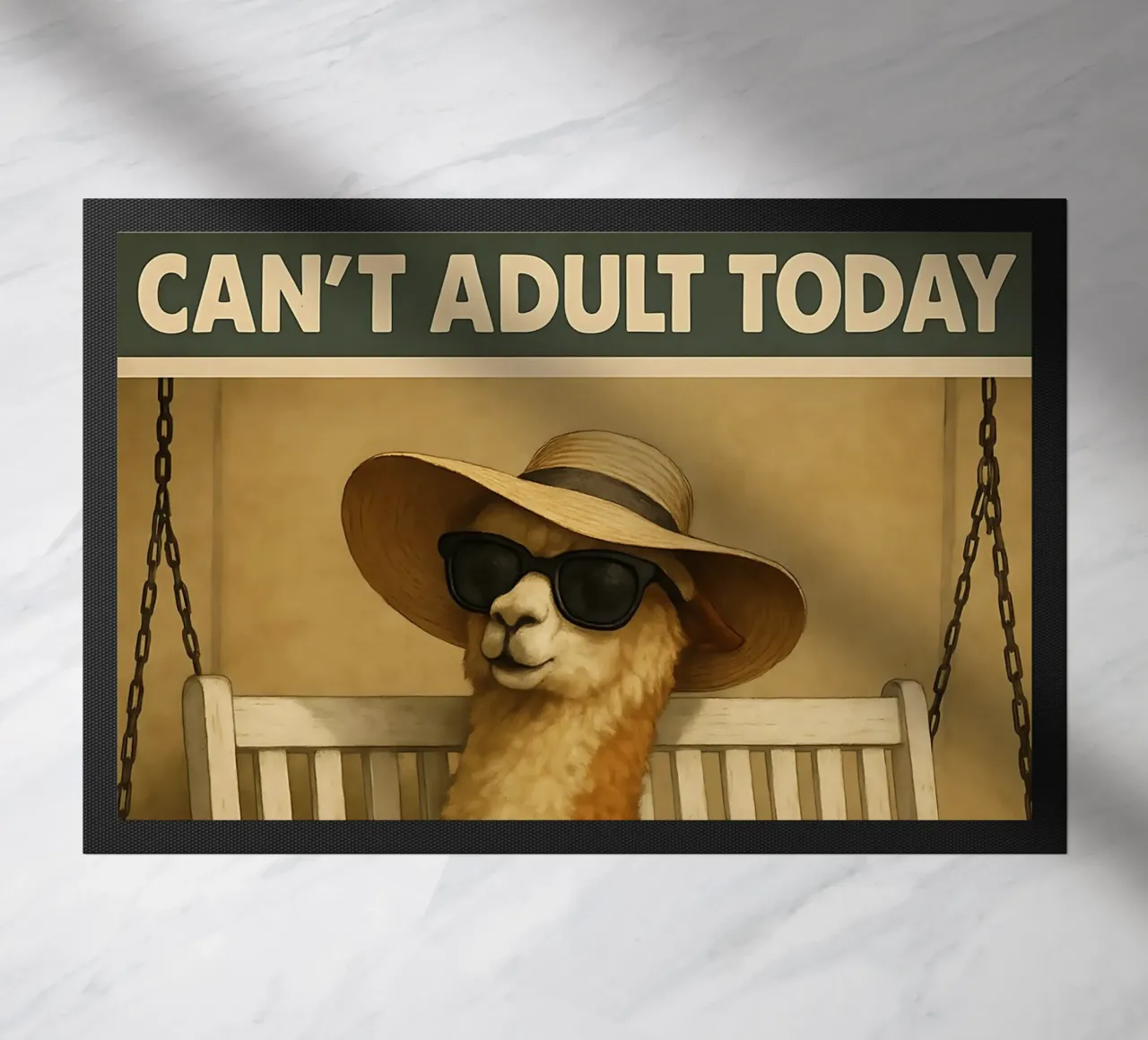 Funny Alpaca Meme zerbino da Funny Humor Art
