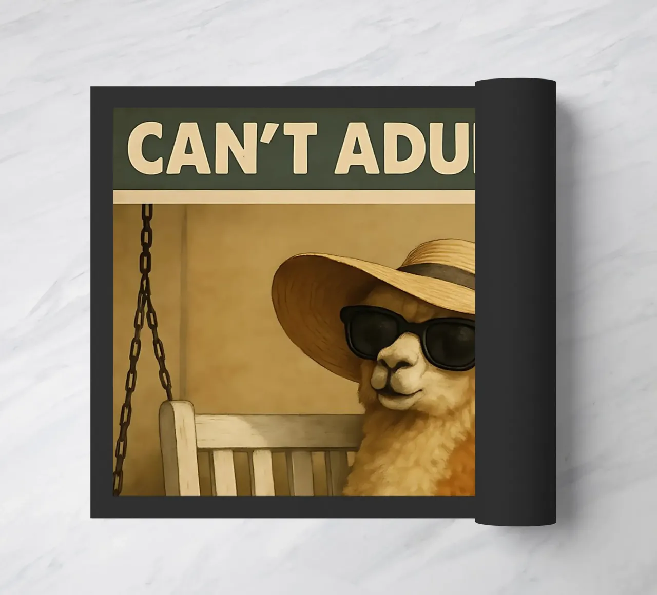 Funny Alpaca Meme zerbino da Funny Humor Art
