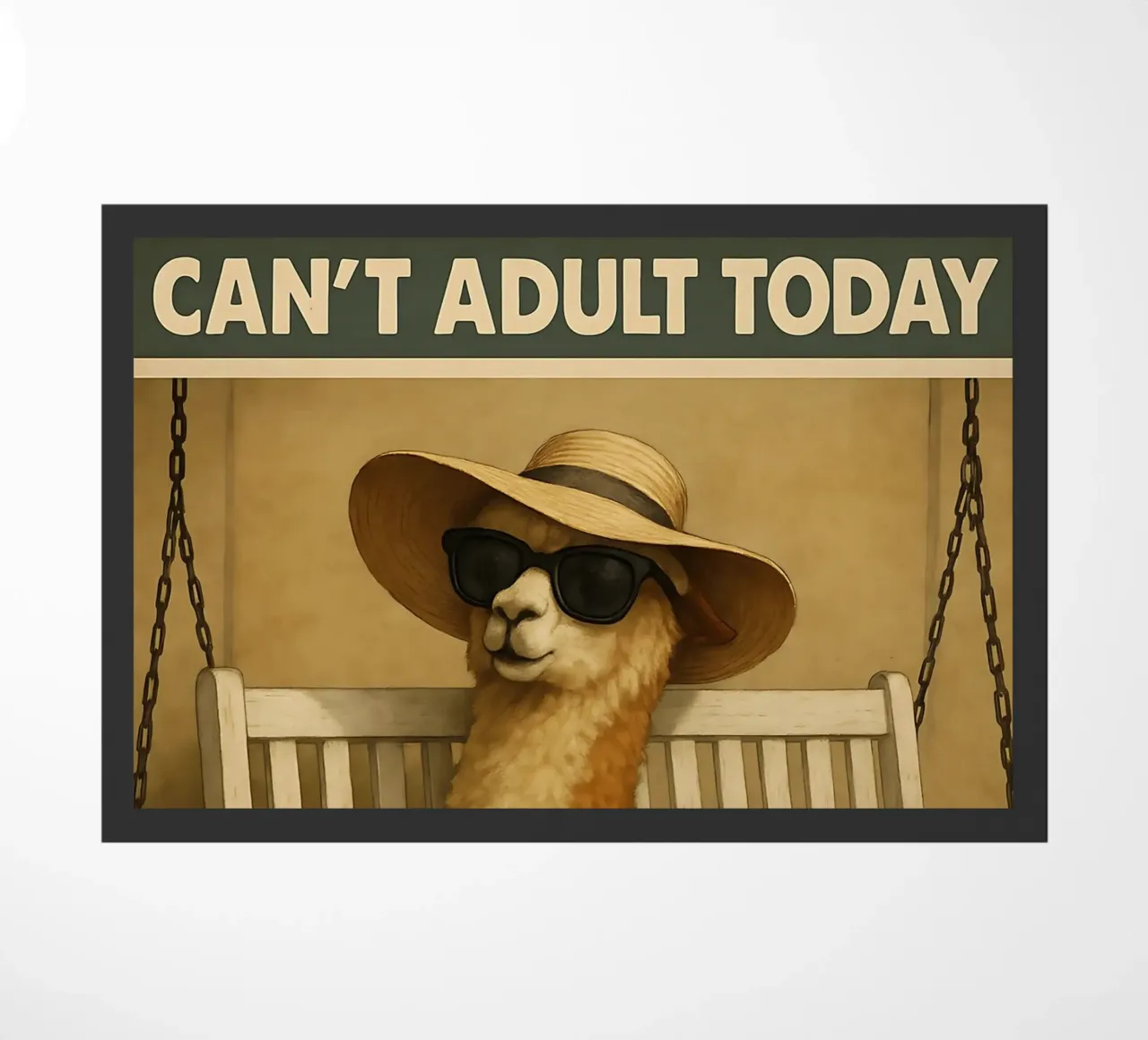 Funny Alpaca Meme zerbino da Funny Humor Art