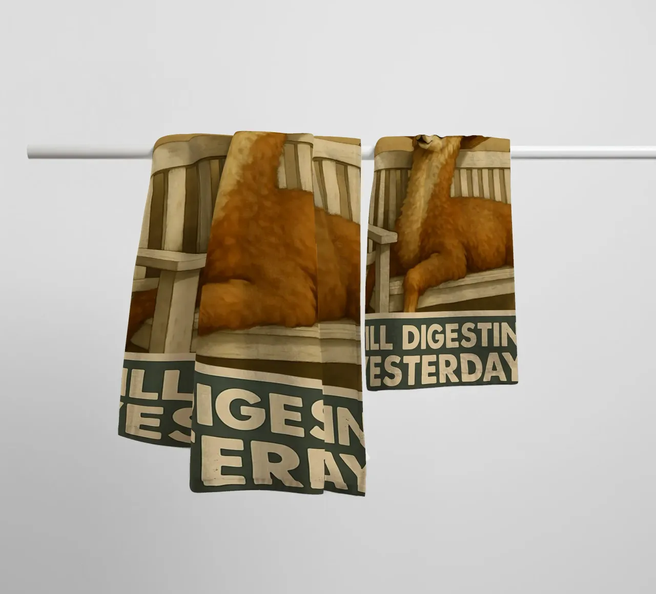 Funny Alpaca Meme asciugamano da bagno da Funny Humor Art